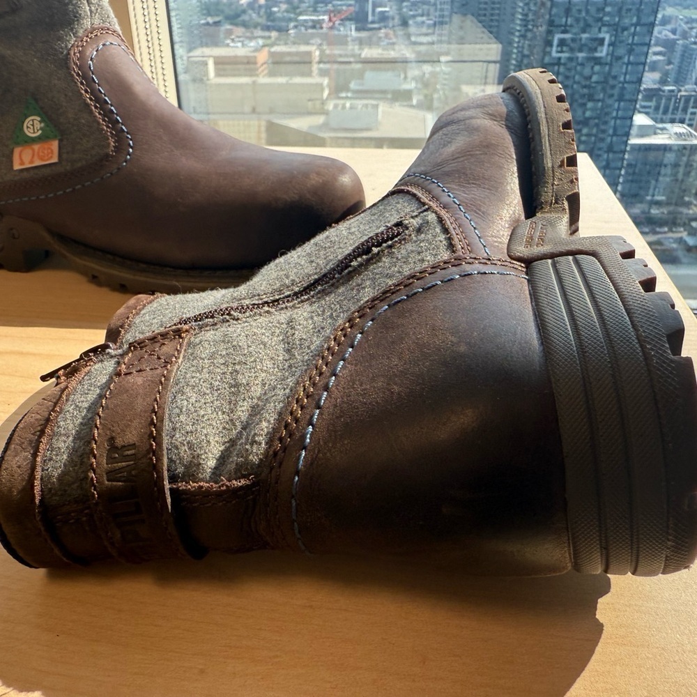 Caterpillar “Jace St” Sz 7 MINT worn briefly Women's steel toed work boots - Picture 7 of 16